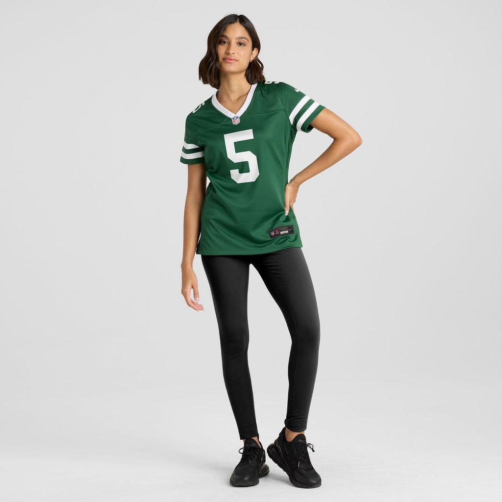 Garrett Wilson New York Jets Nike Women's Alternate Game Jersey - Legacy Black