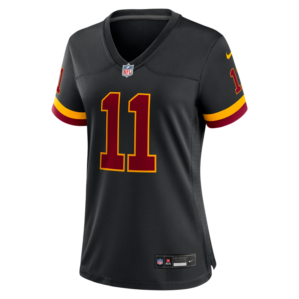 Luke McCaffrey Washington Commanders Nike Women's Hail Raiser Alternate Game Jersey - Black