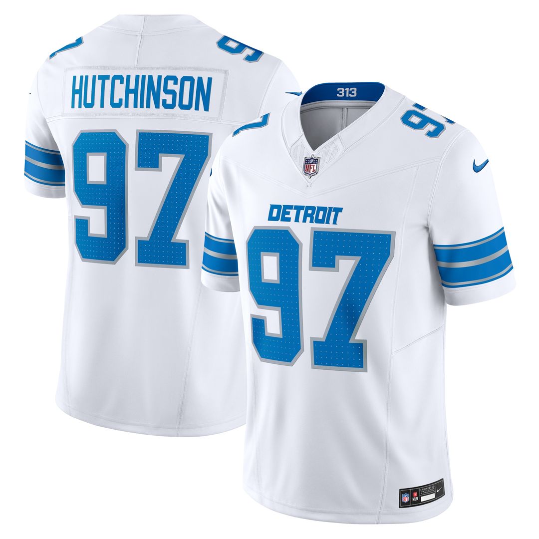 Aidan Hutchinson Detroit Lions Nike Vapor F.U.S.E. Alternate Limited Jersey - Blue