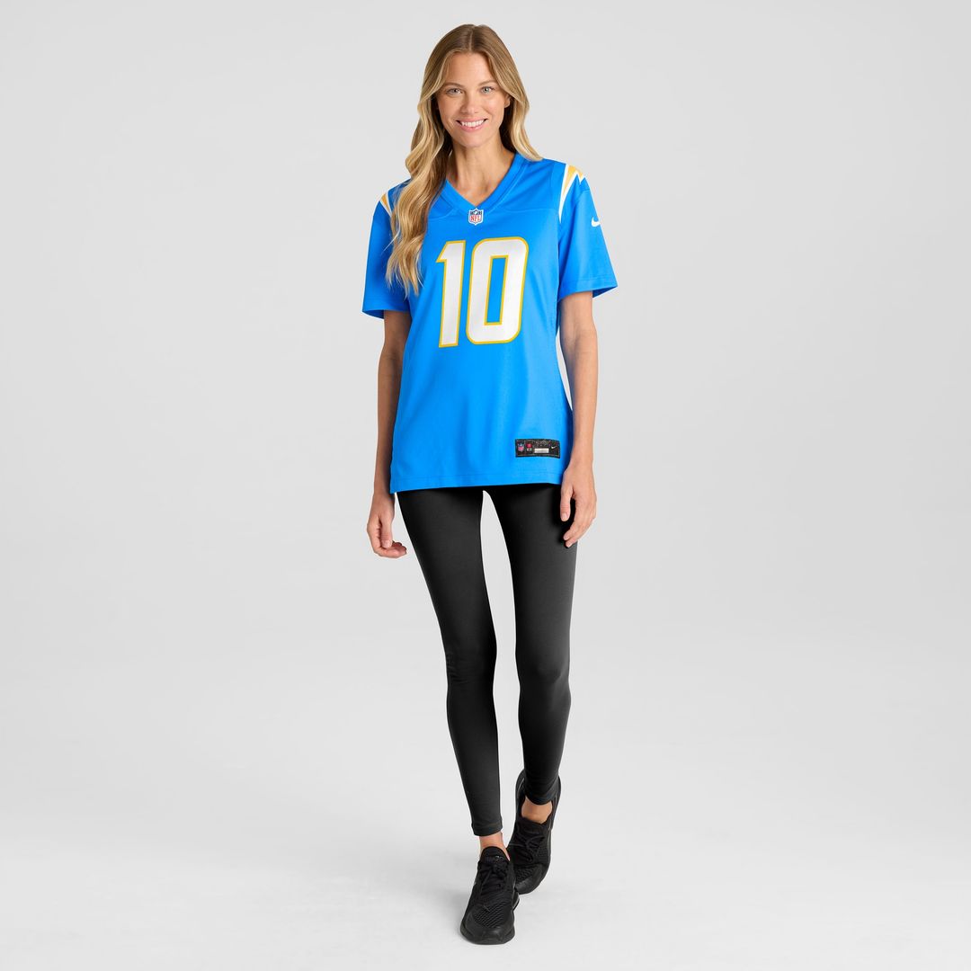 Justin Herbert Los Angeles Chargers Nike Women's Player Game Jersey - Powder Blue