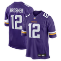 Max Brosmer Minnesota Vikings Nike Team Game Jersey -  Purple