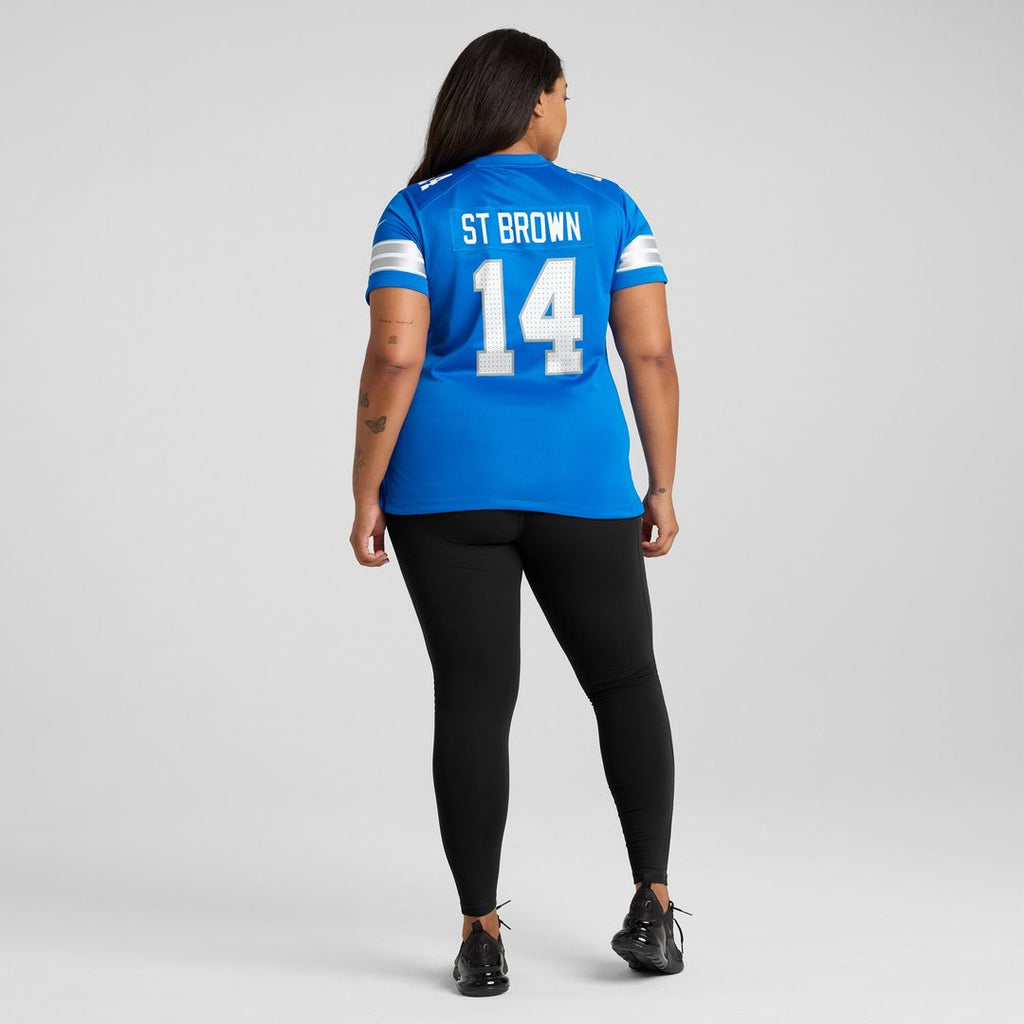 Amon-Ra St. Brown Detroit Lions Nike Women's 2nd Alternate Game Jersey - Black
