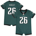 Saquon Barkley Philadelphia Eagles Nike Newborn & Infant Game Romper Jersey - Midnight Green