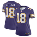 Justin Jefferson Minnesota Vikings Nike Women's Alternate Legend Player Performance Top -  Purple