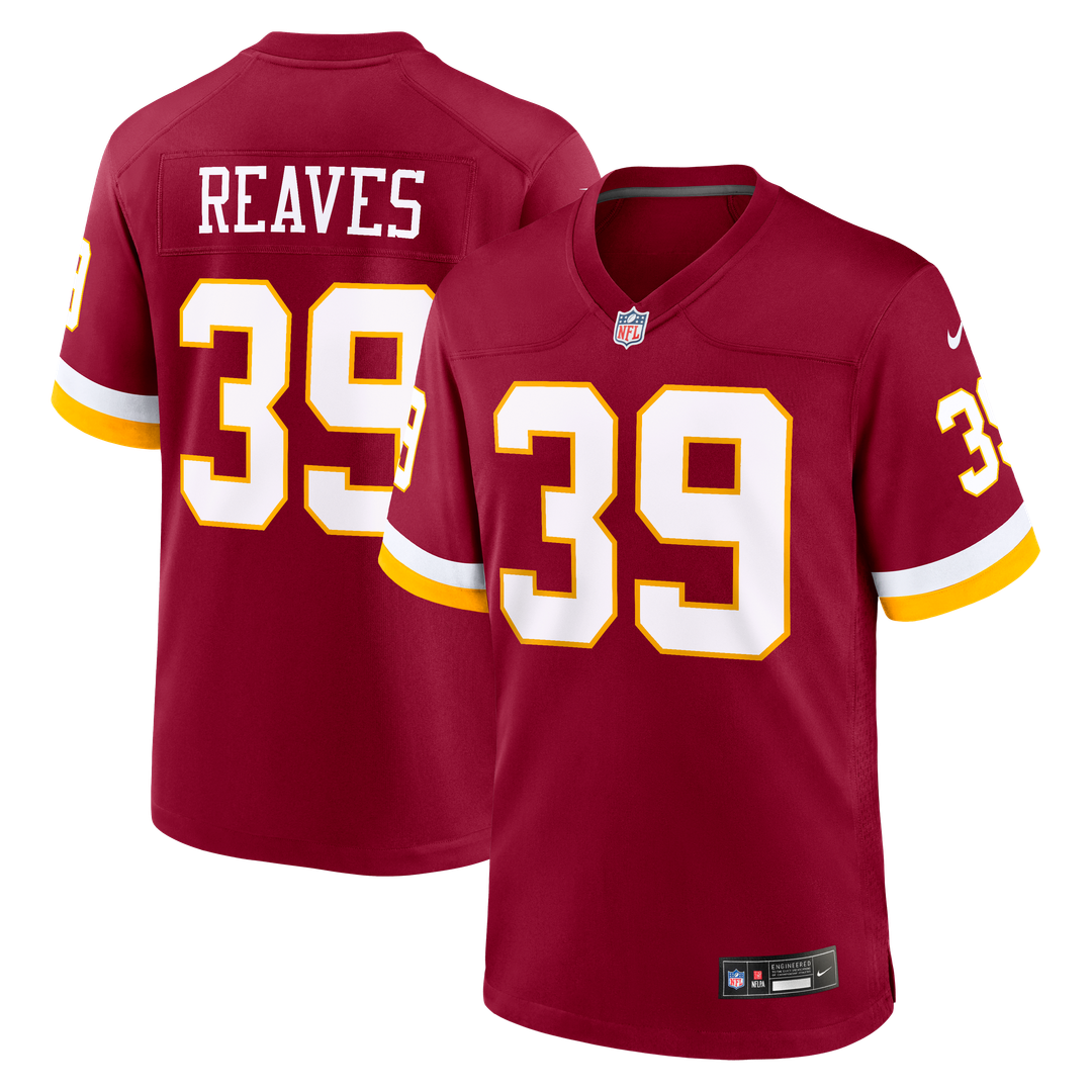 Jeremy Reaves Washington Commanders Nike Game Jersey - Burgundy