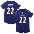 Derrick Henry Baltimore Ravens Nike Newborn & Infant Game Romper Jersey - Purple