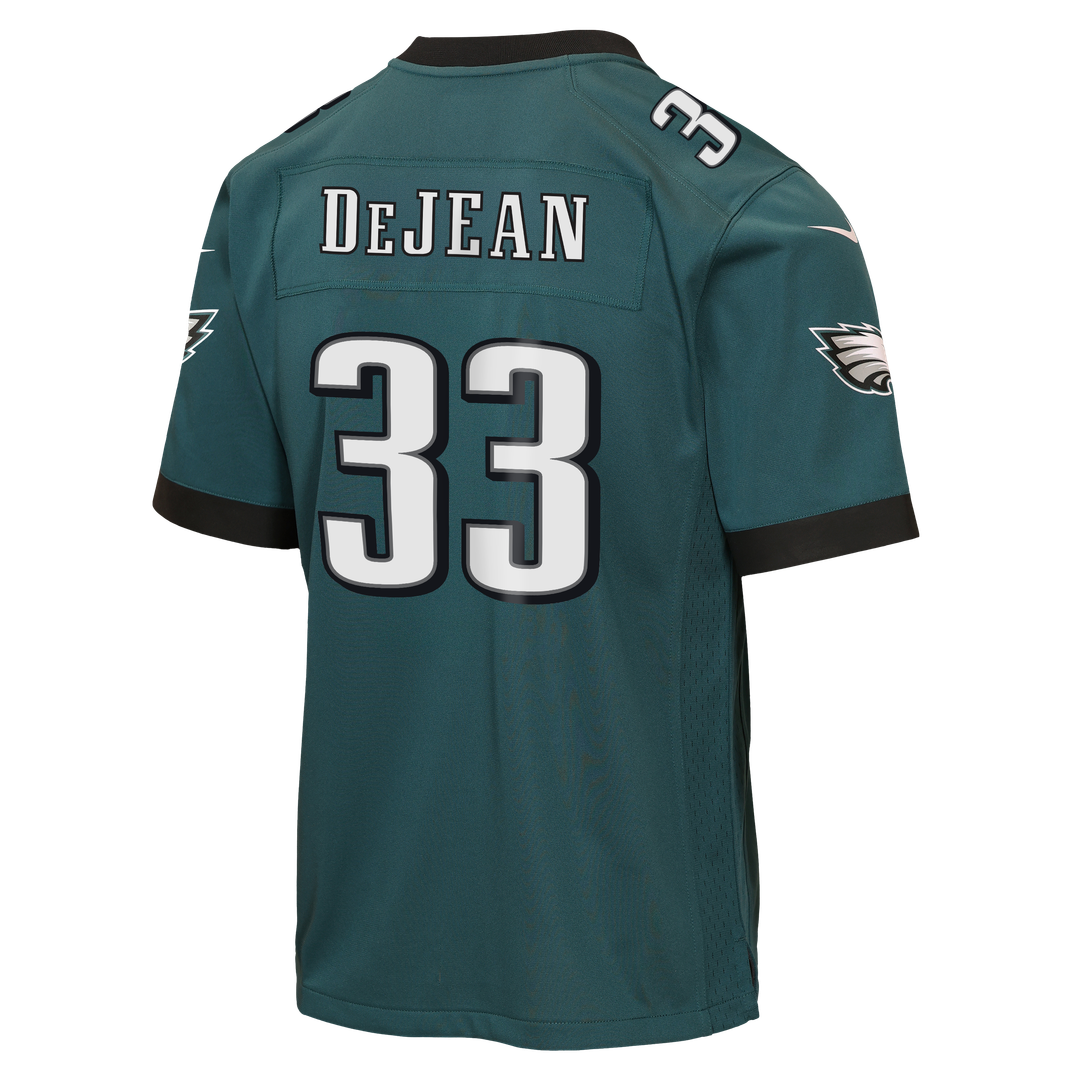 Cooper DeJean Philadelphia Eagles Nike Youth Team Game Jersey - Midnight Green