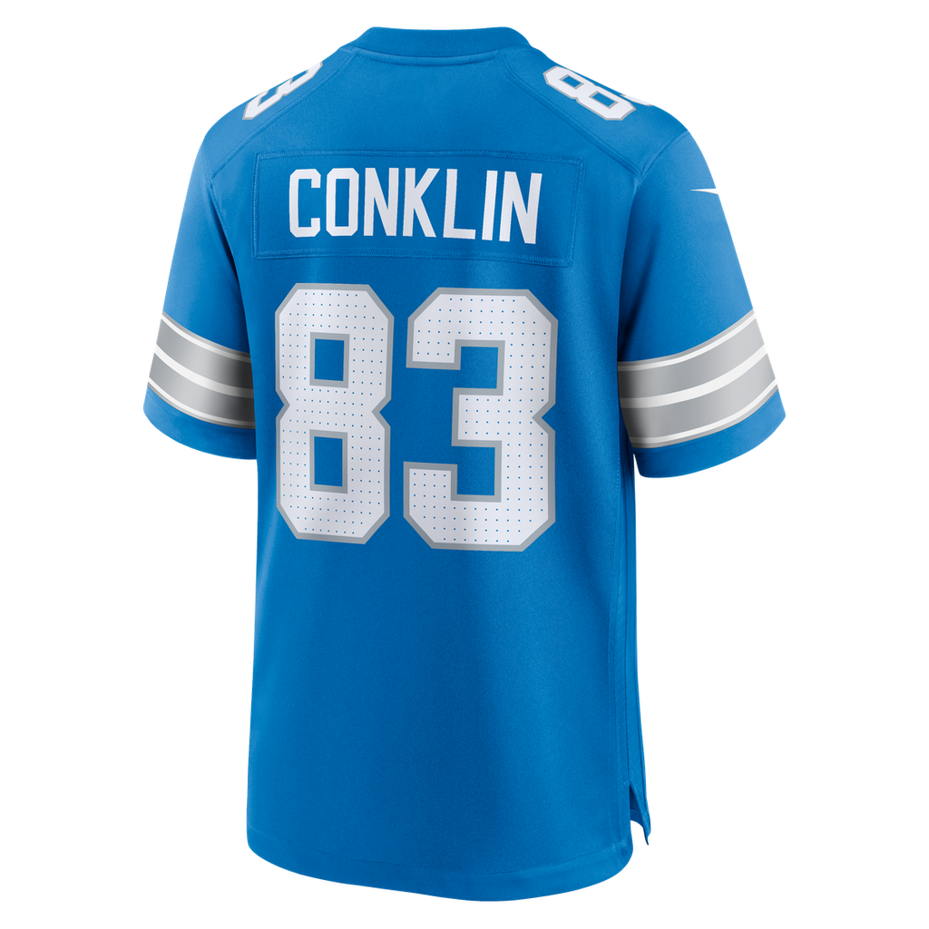 Tyler Conklin Detroit Lions Nike Team Game Jersey -  Blue