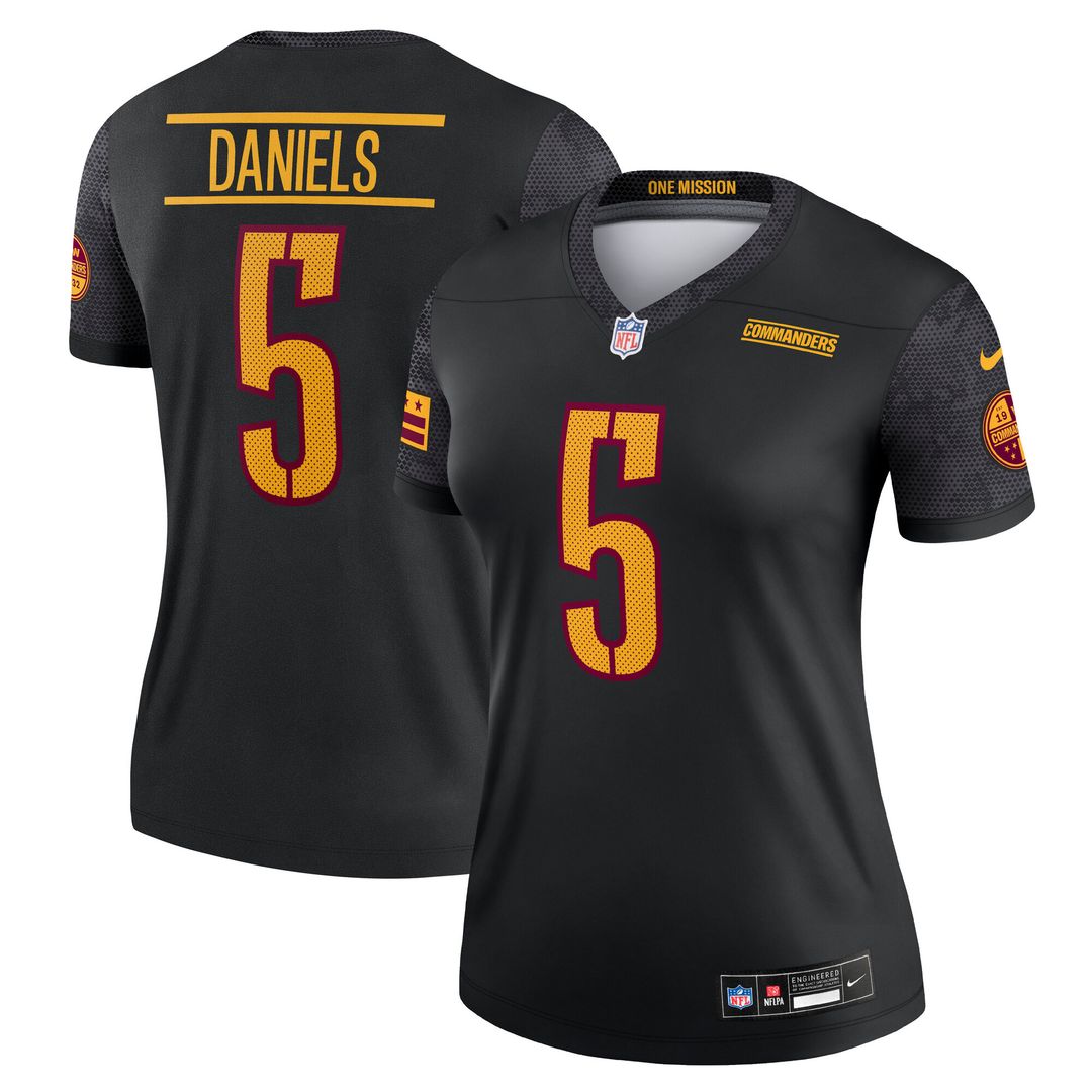 Jayden Daniels Washington Commanders Nike Women's Legend Player Performance Top -  Burgundy