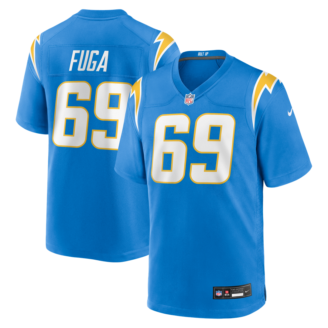 Josh Fuga Los Angeles Chargers Nike Team Game Jersey -  Powder Blue