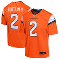 Patrick Surtain II Denver Broncos Nike Youth Game Jersey - Orange