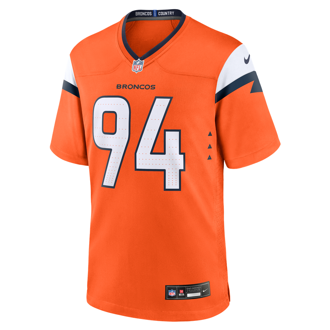 Jordan Jackson Denver Broncos Nike Team Game Jersey -  Orange