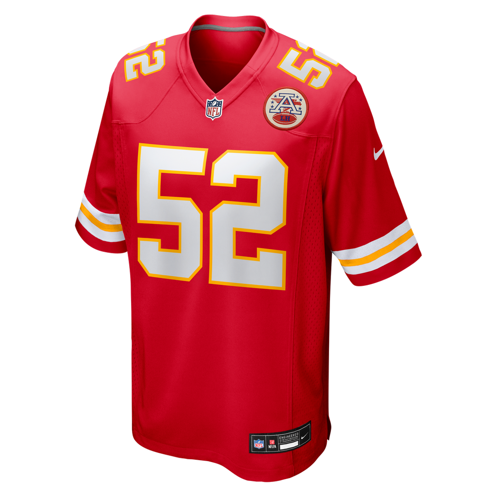 Creed Humphrey Kansas City Chiefs Nike Game Jersey - Red