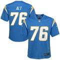 Joe Alt Los Angeles Chargers Nike Youth Game Jersey - Powder Blue