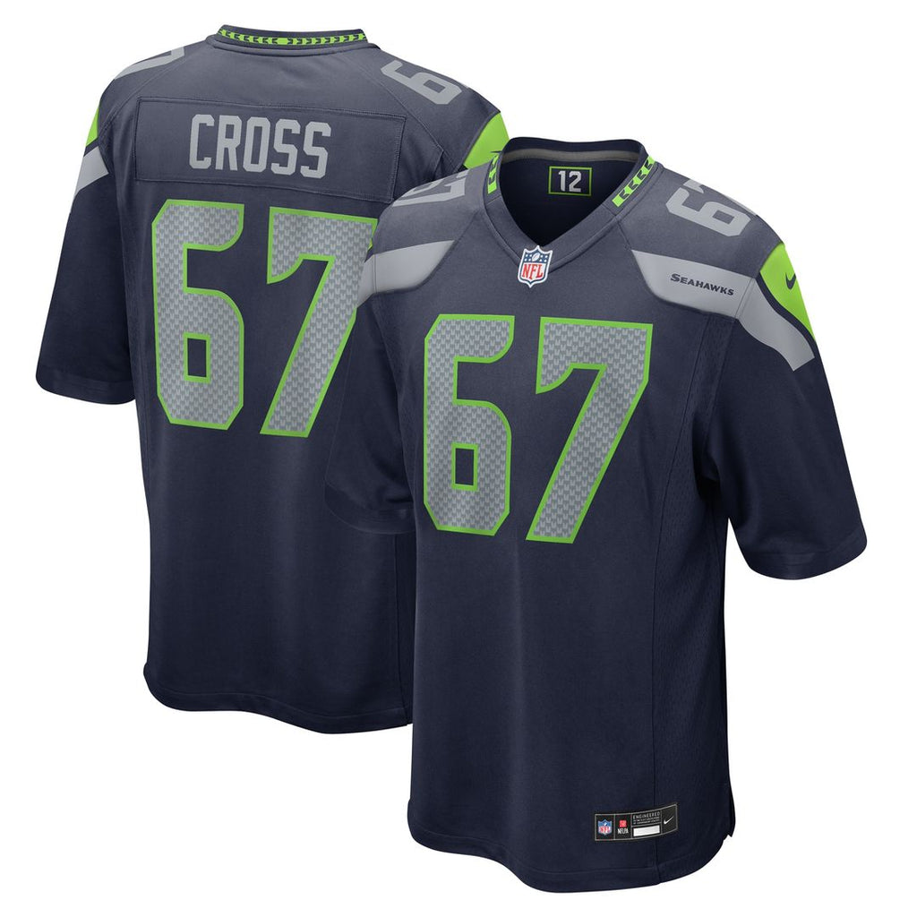 Charles Cross Seattle Seahawks Nike  Game Jersey -  College Navy