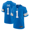 Number 1 Dad Detroit Lions Nike Game Jersey - Blue