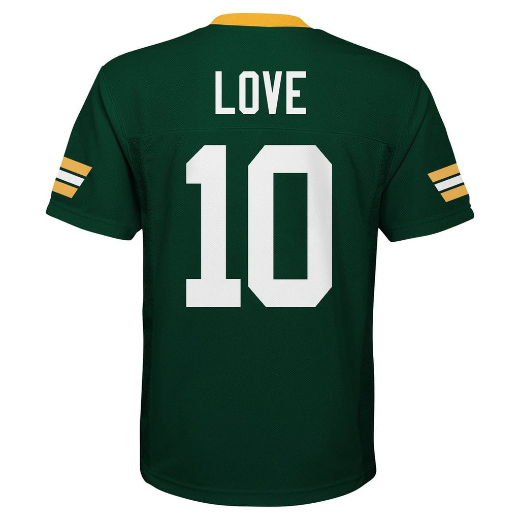 Jordan Love Green Bay Packers Youth Replica Player Jersey - Green