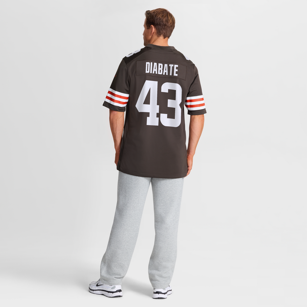 Mohamoud Diabate Cleveland Browns Nike Team Game Jersey -  Brown