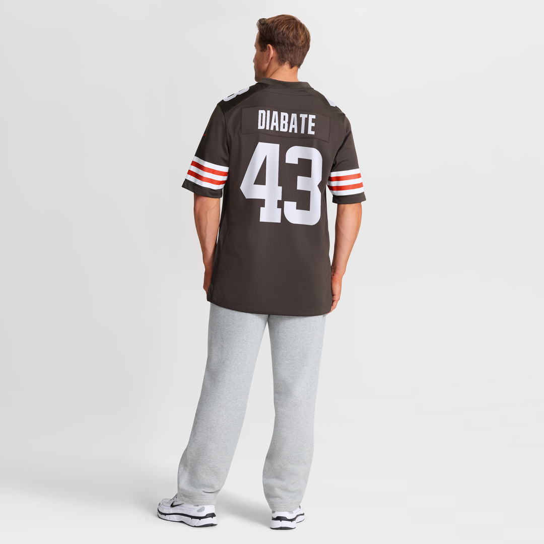 Mohamoud Diabate Cleveland Browns Nike Team Game Jersey -  Brown