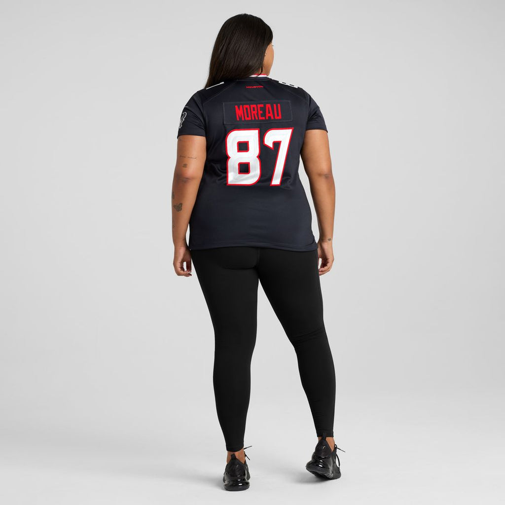 Foster Moreau Houston Texans Nike Women's Team Game Jersey -  Navy