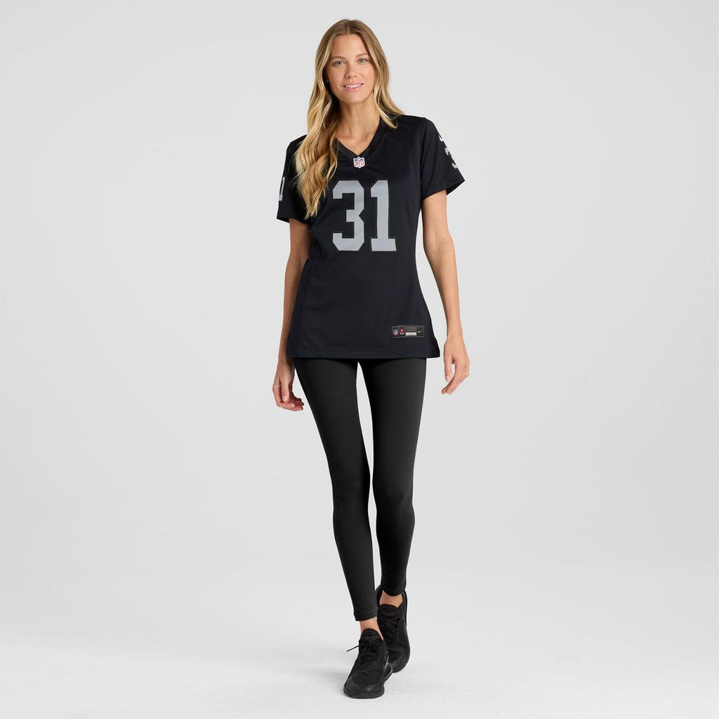 Raheem Mostert Las Vegas Raiders Nike Women's Team Game Jersey -  Black