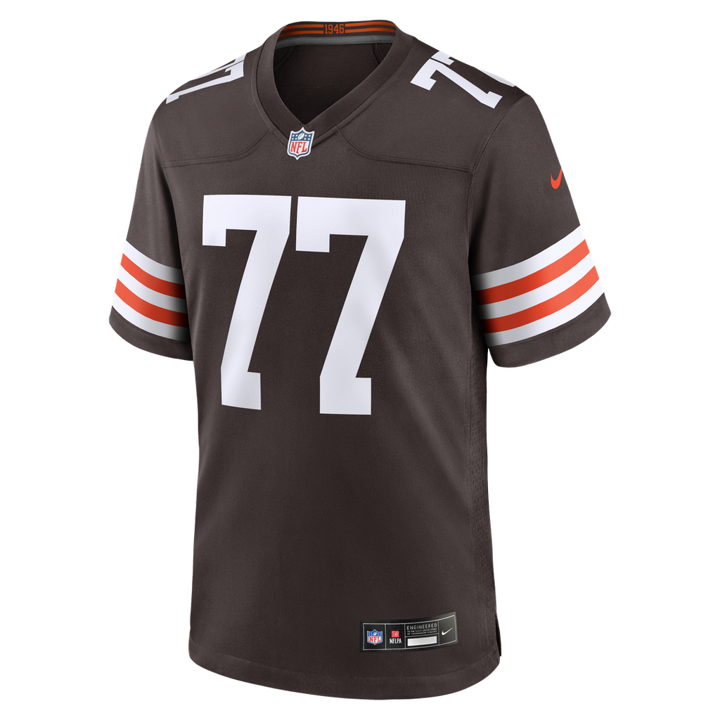 Zion Johnson Cleveland Browns Nike Team Game Jersey -  Brown