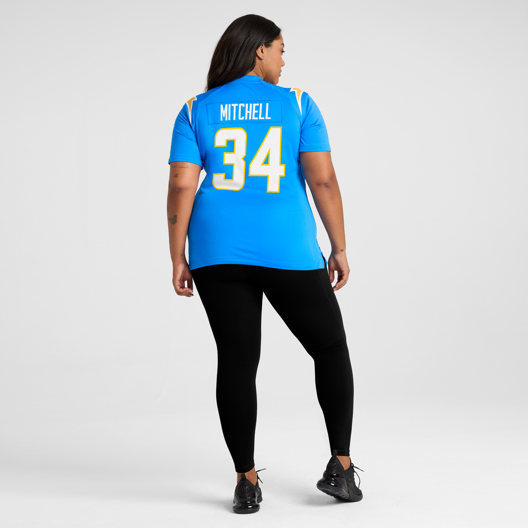 Keaton Mitchell Los Angeles Chargers Nike Women's Team Game Jersey -  Powder Blue