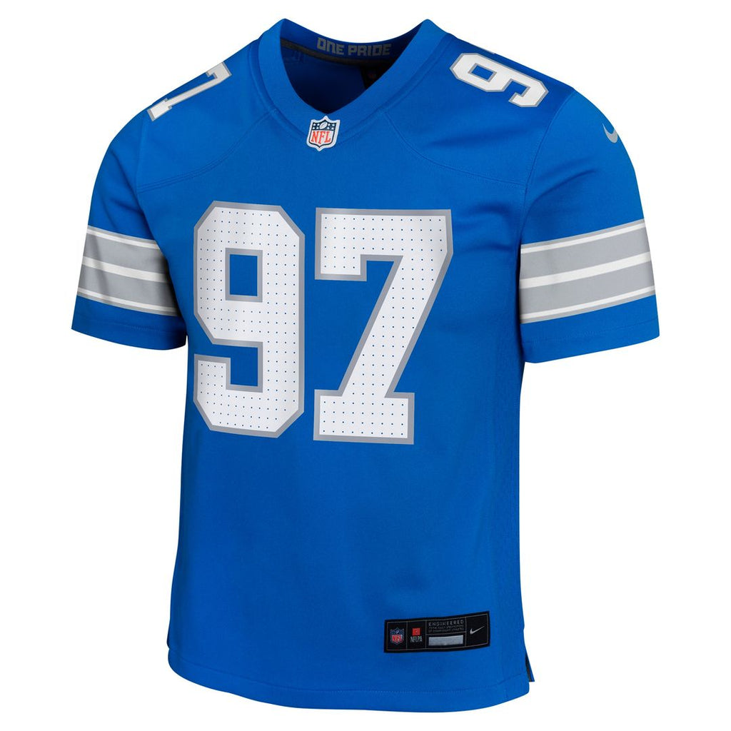 Aidan Hutchinson Detroit Lions Nike Youth Game Jersey - Blue