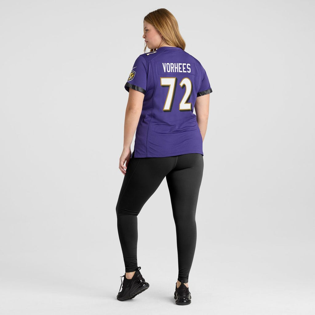 Andrew Vorhees Baltimore Ravens Nike Women's  Game Jersey -  Purple