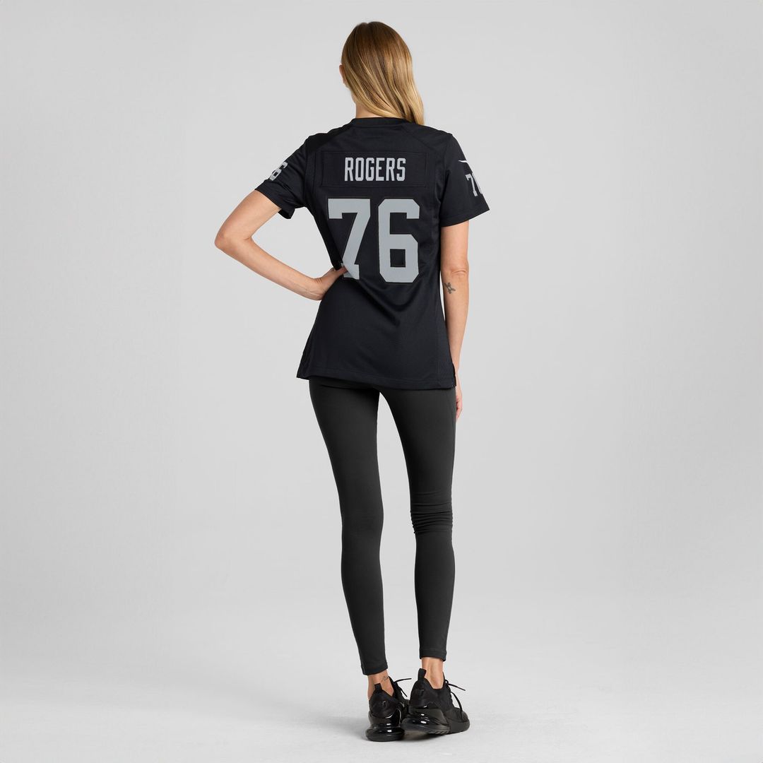 Caleb Rogers Las Vegas Raiders Nike Women's Team Game Jersey -  Black