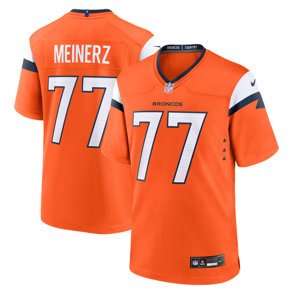 Quinn Meinerz Denver Broncos Nike Team Game Jersey -  Orange