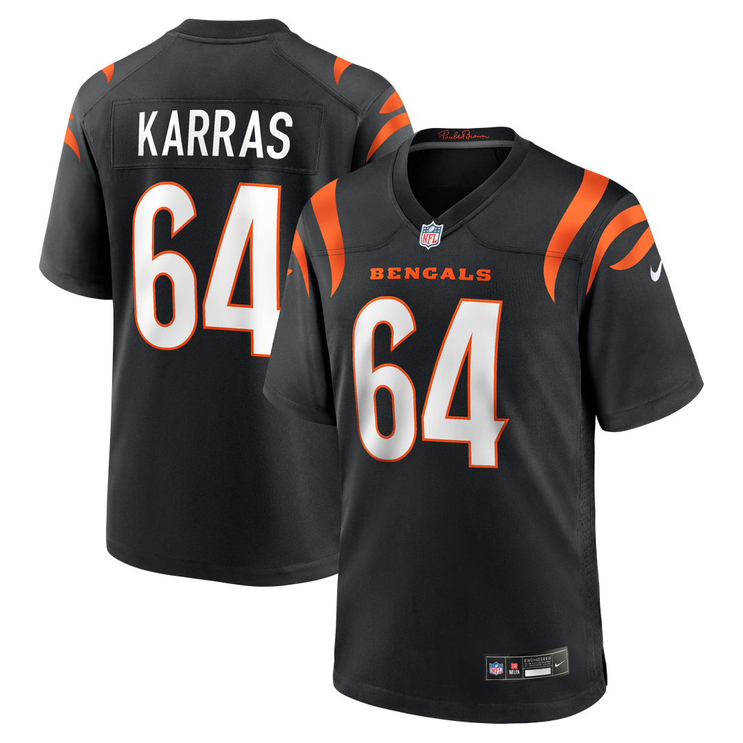 Ted Karras Cincinnati Bengals Nike Game Player Jersey - Black