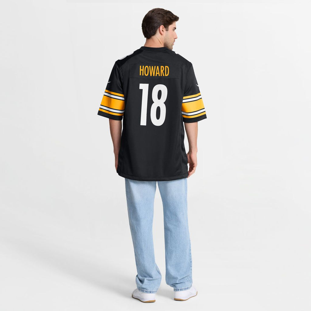 Will Howard Pittsburgh Steelers Nike Team Game Jersey -  Black