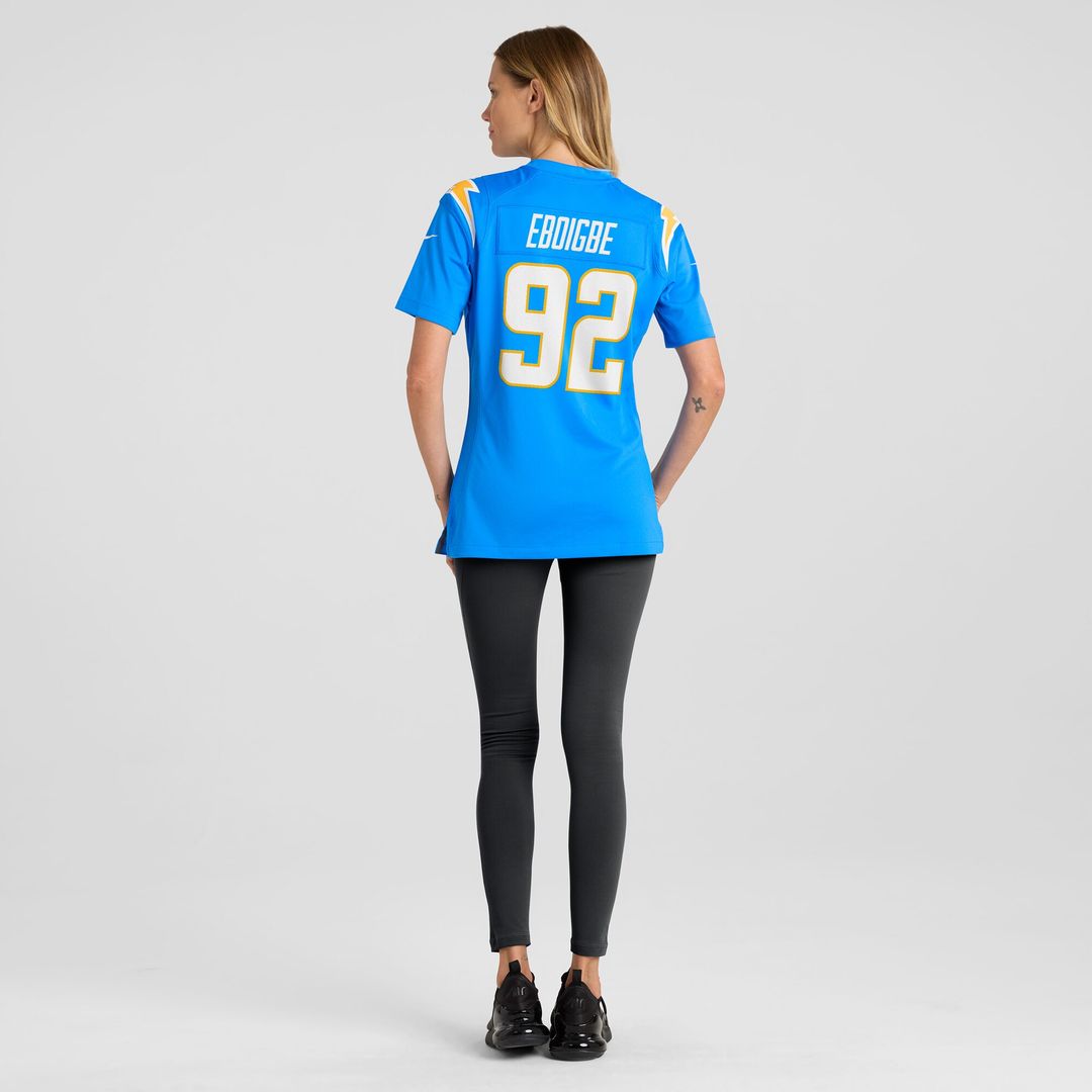 Justin Eboigbe Los Angeles Chargers Nike Women's  Game Jersey -  Powder Blue
