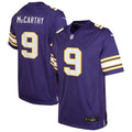 J.J. McCarthy Minnesota Vikings Nike Youth Game Jersey - Purple