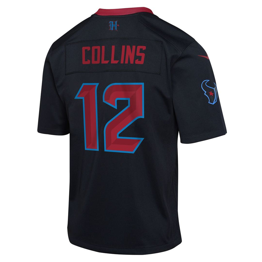 Nico Collins Houston Texans Nike Youth Alternate Game Jersey - Navy