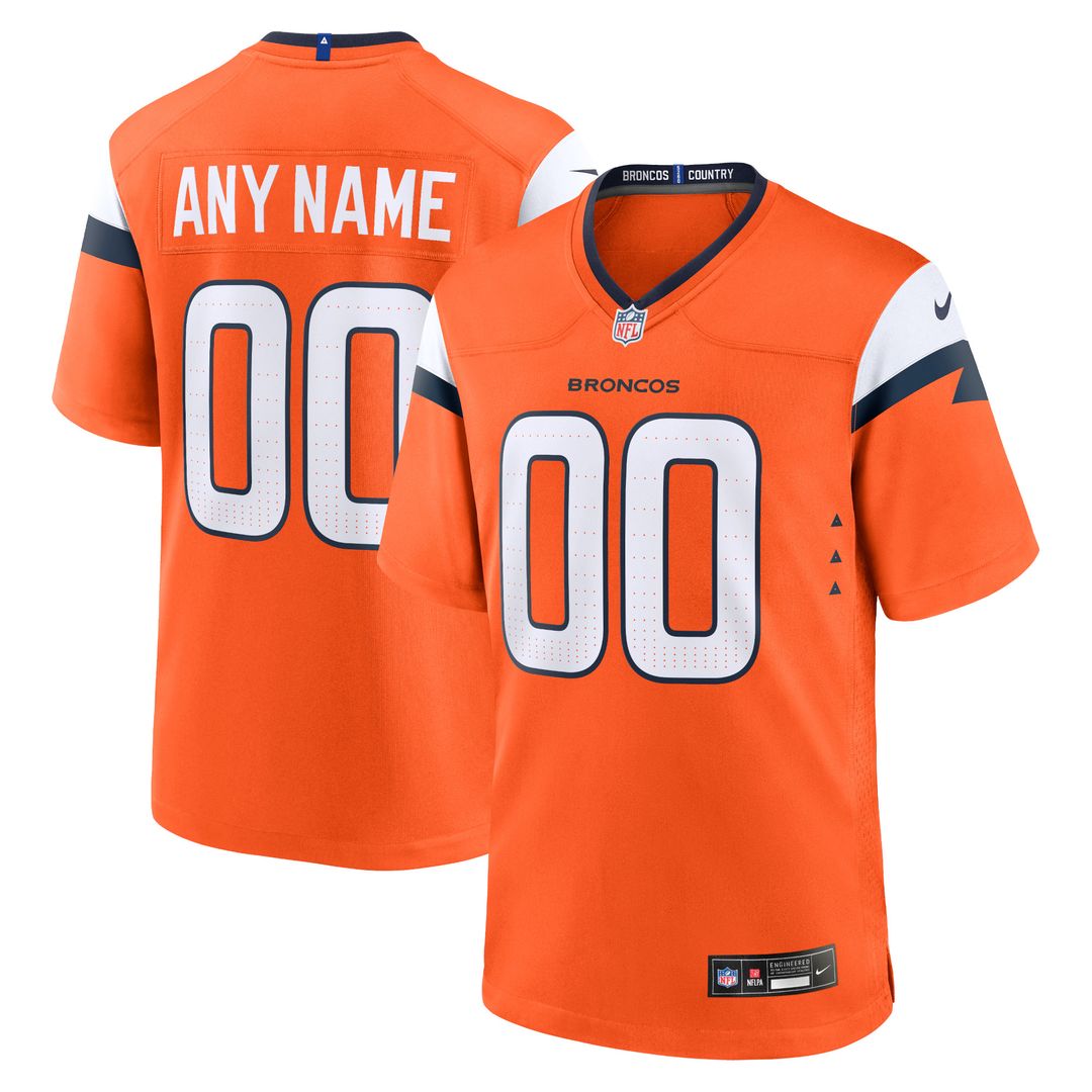 Denver Broncos Nike Custom Game Jersey - White