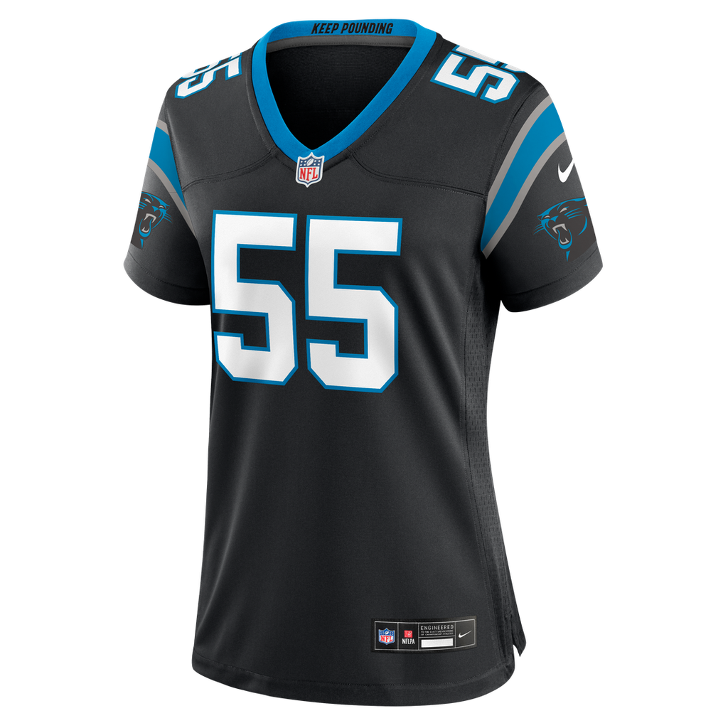 Maema Njongmeta Carolina Panthers Nike Women's Team Game Jersey -  Black