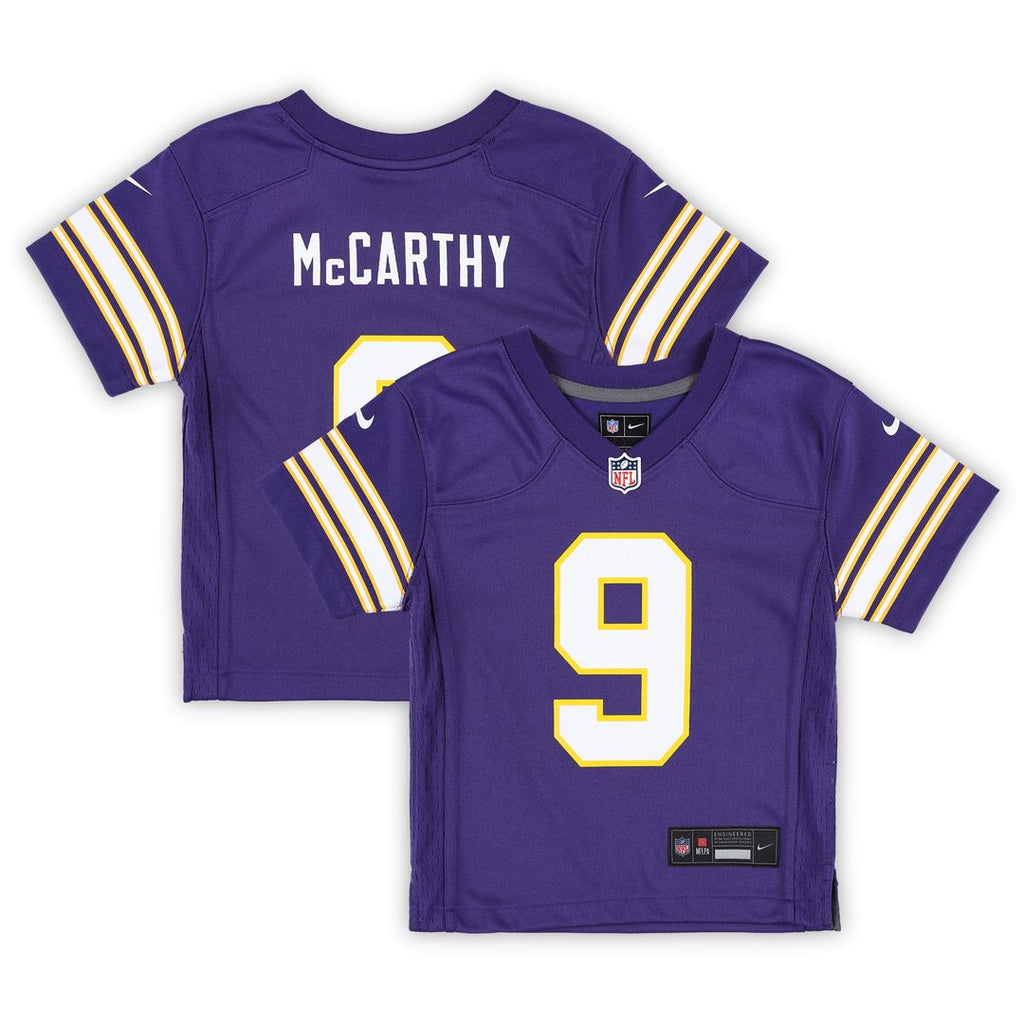 J.J. McCarthy Minnesota Vikings Nike Toddler Classic Player Game Jersey - Purple