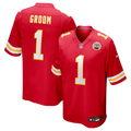 Number 1 Groom Kansas City Chiefs Nike Game Jersey - Red