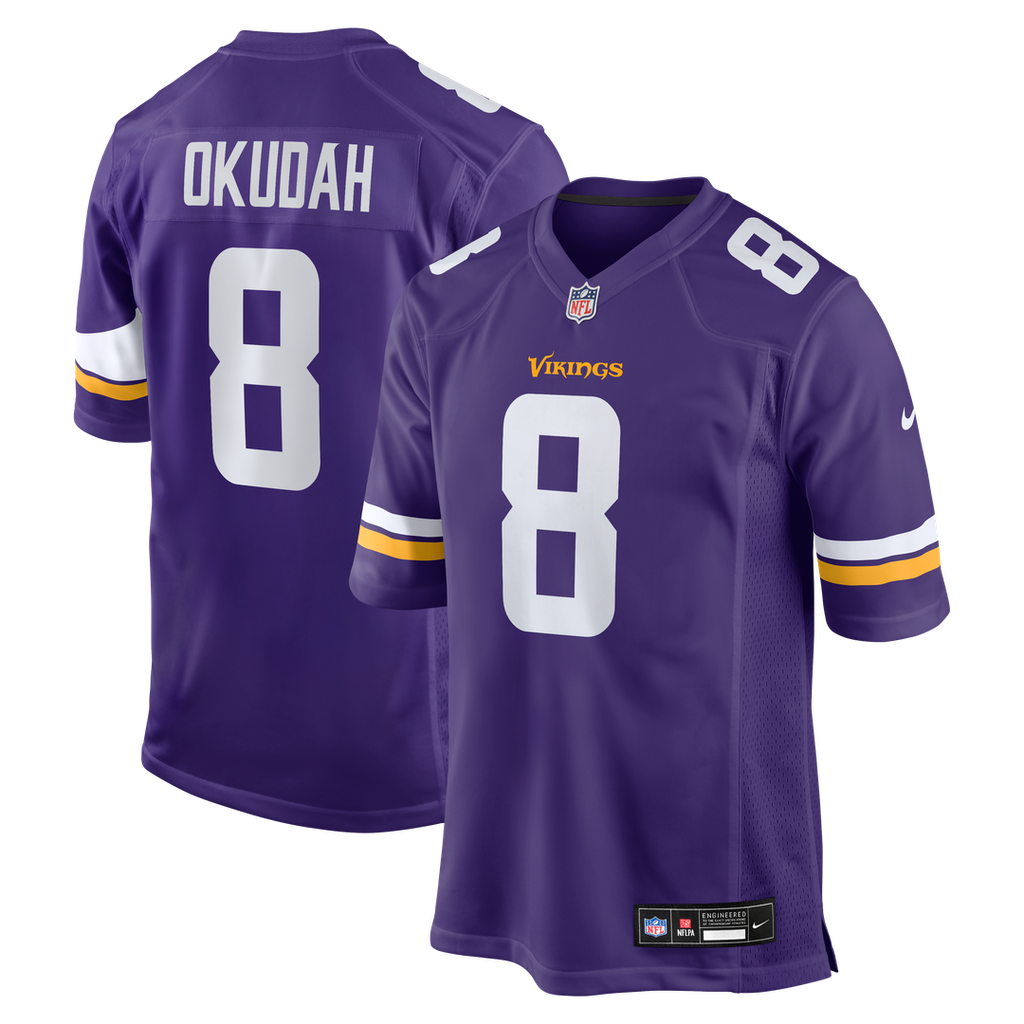 Jeff Okudah Minnesota Vikings Nike Team Game Jersey -  Purple