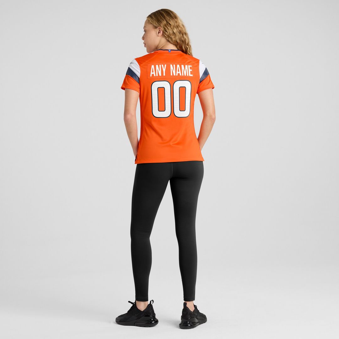 Denver Broncos Nike Women's Team Custom Game Jersey  - Orange