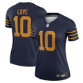 Jordan Love Green Bay Packers Nike Women's The 1923 Classic Legend Player Dri-FIT Top - Navy