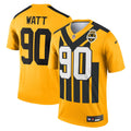 T.J. Watt Pittsburgh Steelers Nike Alternate 1933 Throwback Legend Player Performance Top - Gold