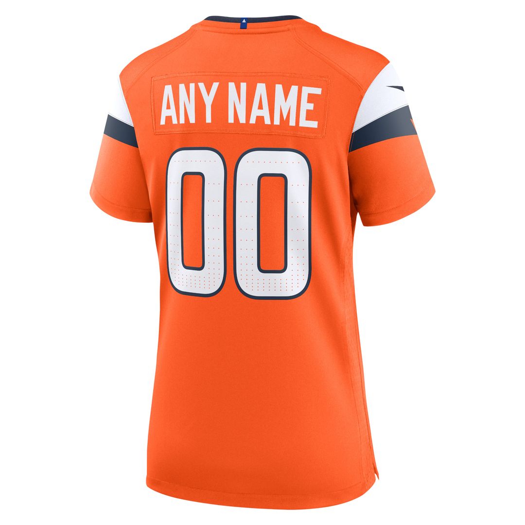 Denver Broncos Nike Women's Team Custom Game Jersey  - Orange