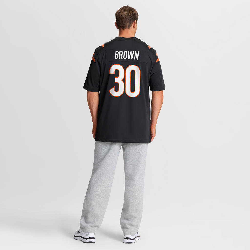 Chase Brown Cincinnati Bengals Nike Team Game Jersey -  Black