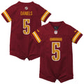 Jayden Daniels Washington Commanders Nike Newborn & Infant Game Romper Jersey - Burgundy