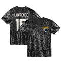 Trevor Lawrence Jacksonville Jaguars Girls Youth Sequin V-Neck Fashion Jersey - Black