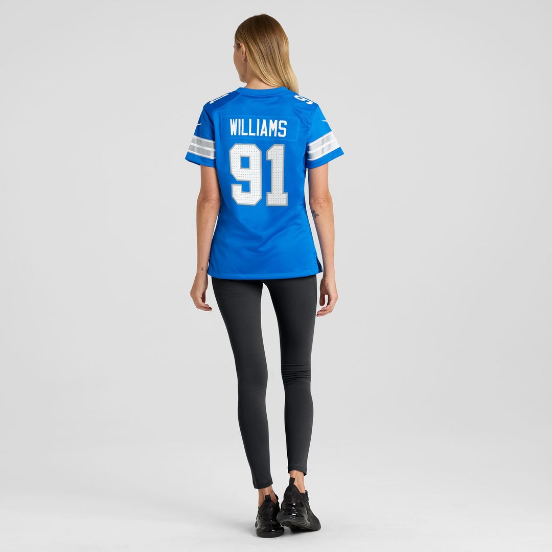 Tyleik Williams Detroit Lions Nike Women's Team Game Jersey -  Blue