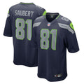 Eric Saubert Seattle Seahawks Nike Team Game Jersey -  College Navy